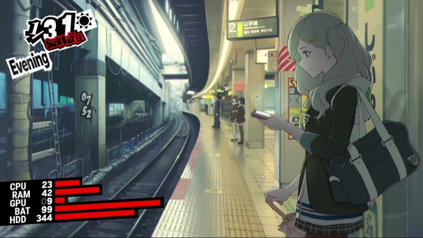 Preview of the Ann at Shibuya Station Rainmeter Suite